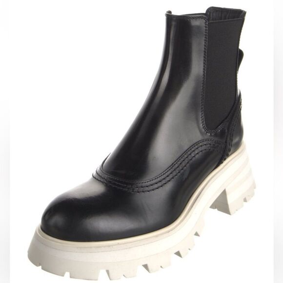 Alexander McQueen leather booties